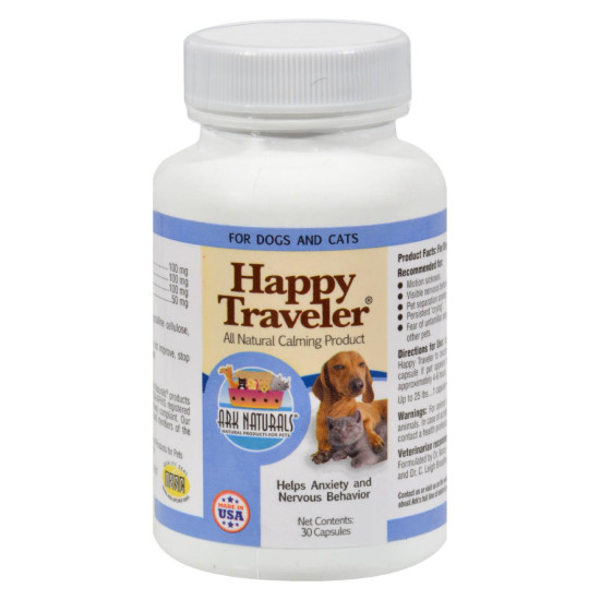 Ark Naturals Happy Traveler For Dogs And Cats - 30 Capsulesidx HG0814863